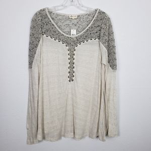 NWOT Anthropologie | meadow rue clorinde cream top